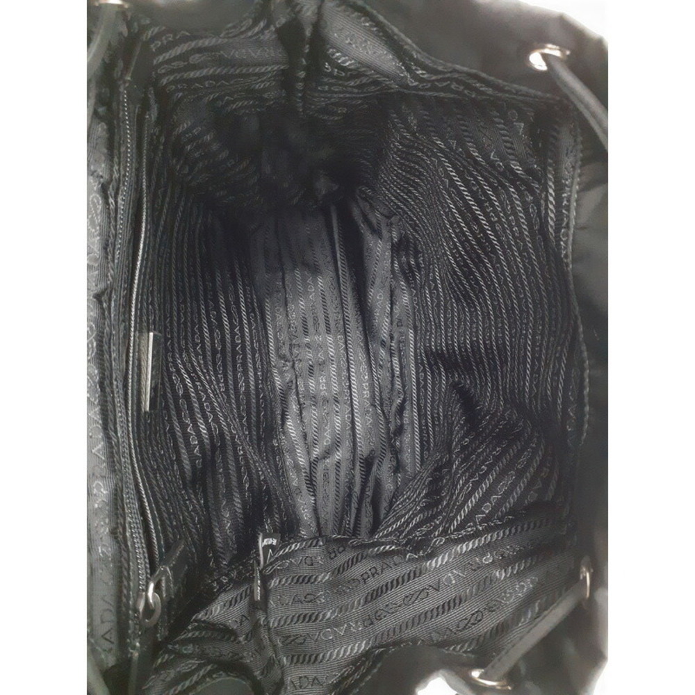 Prada Re Backpack Rucksack Black Daypack - Picture 3 of 9